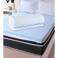 Pillow Top King Viscoelástico Espuma da NASA 193x203x4cm BF Colchões Azul