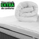 Pillow Top Casal Macio de Manta Siliconada Antialérgico 200 Fios BF Colchões