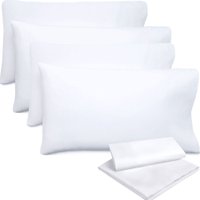 Kit 6 Fronha Capa Para Travesseiro Algodão Percal 180 Fios Branco - BF Colchões