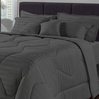 Edredom 300 Fios 100 Algodão Solteiro 270x170cm Adamascado BF Colchões