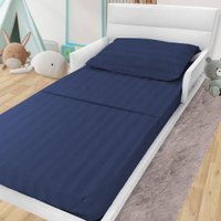 Jogo De Cama Lençol Para Mini Cama Montessoriana 100 Algodão Percal 300 Fios Premium 68x148cm BF Colchões