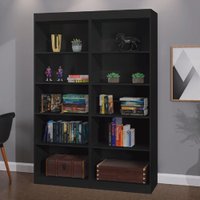 Estante Livreiro Multiuso 8 prateleiras 1,78m Office Preto J&A
