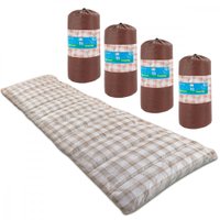 Kit 4 Colchonetes Solteiro 190x60cm Com Bolsa Para Transporte - Emcompre