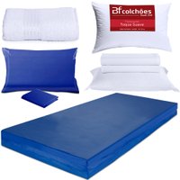 Kit Hospitalar Completo + Colchão Solteiro + Travesseiro BF Colchões