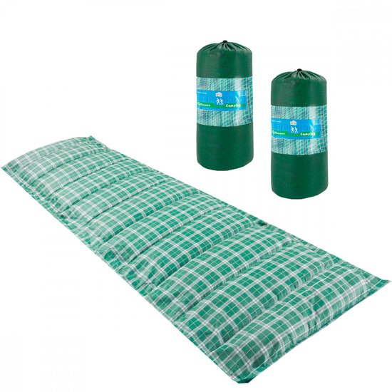 Kit 2 Colchonete Multiuso Solteiro Ginastica Yoga Exercício Academia Camping 190x60cm - Emcompre