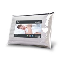 Travesseiro Látex 100 Natural com Fronha 300 Fios Percal Algodão 50x70cm BF Colchões