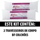 Kit 2 Travesseiro De Corpo Com Fronha Antialérgico Fibra Siliconada Extra Macio - BF Colchões