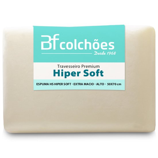 Travesseiro Ortopédico Espuma Especial HiperSoft Macio 50x70 BF Colchões