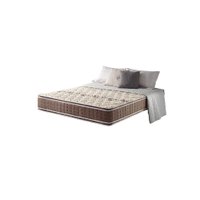 Colchão Queen Orleans Espuma D70/D28 Dupla Face Pillow Top Marrom 158x198x26cm