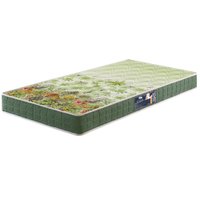 Colchão Solteiro King Espuma D70/D28 Atlanta Verde 96x203x17cm Dupla Face Bordado