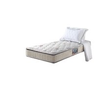 Colchão Solteiro Orleans Espuma D70/D28 Dupla Face Pillow Top Bege 88x188x26cm