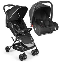 Combo Carrinho de Bebê Compacto Spy Preto + Bebê Conforto Multikids Baby - BB424K