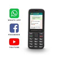 Celular de barrinha ObaZapp II 3G com WhatsApp 4GB 512MB RAM Obabox - OB057