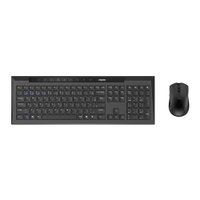 Combo Rapoo Teclado e Mouse Sem Fio Bt+2.4Ghz Preto 5 Anos de Garantia 8200M - RA038