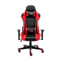 Cadeira Gamer one Shot Com Apoio de Braço Reclinável Fratini Preto com Vermelho