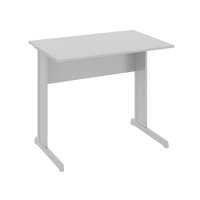 Mesa Retangular WEB0329 Com Pé Metálico Cinza 90cm Web Office