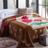 Cobertor Casal Dupla Face 1,80m x 2,20m Dyuri Jolitex Emcompre Vinho
