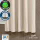 Cortina Corta Luz Blackout com Ilhós PVC Emcompre Bella Janela Bege