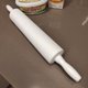 Rolo de Abrir Massa 39cm Maciço Plástico Para Cozinha Macarrão Pizza Profissional