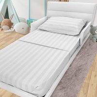 Kit Colchão Minicama + Jg Cama 3P 300 Fios Algodão 148x68CM BF Colchões Branco