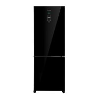 Refrigerador Panasonic 480 Litros 2 Portas com Freezer Embaixo Frost Free Black Glass BB71GVFBB 220V