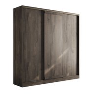 Guarda Roupa Casal 3 Portas de Correr Oasis Santos Andira Ébano