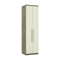 Guarda Roupa Casal Modulado 2 Portas 682mm 3 Gavetas Doce Vida Santos Andirá Castanha/ Off White