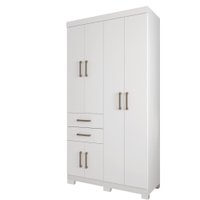 Guarda Roupa Solteiro com Pés 6 portas 2 gavetas Verona Santos Andira