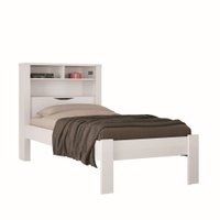 Cama Solteiro com Baú Invicta Santos Andirá Branco