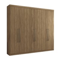 Guarda-Roupa Casal 6 Portas 4 Gavetas Imaginare Santos Andirá Jatobá