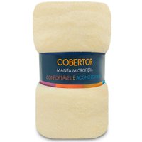 Manta Cobertor Casal Microfibra Soft Macia 180x200cm Luftex - PALHA