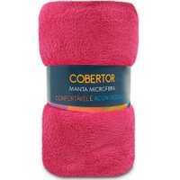 Manta Cobertor Casal Microfibra Soft Macia 180x200cm Luftex - PINK