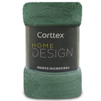 Manta Cobertor Casal Microfibra Soft Macia 180x220cm Corttex - VERDE