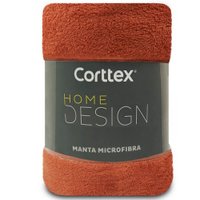 Manta Cobertor Casal Microfibra Soft Macia 180x220cm Corttex - TERRA