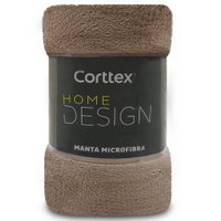 Manta Cobertor Solteiro Microfibra Soft Macia 150x200cm Corttex - TAUPE