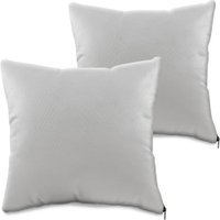 Kit 4 Peças Capa Refil Almofada Decorativa Suede com Ziper 45x45 BF Colchões - CINZA