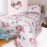 Edredom Infantil Solteiro Antialérgico Estampado 215x150cm SEREIA