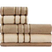 Jogo de Toalhas Classic 5 Peças Banhão + Rosto Algodão Emcompre Appel BEGE PEROLA