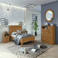 Cama Casal Athenas Plus Rovere Naturale Lopas