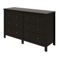 Cômoda com 6 Gavetas Maggiore Estrutura MDF/MDP Móveis Lopas