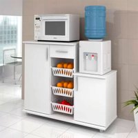 Armário Para Cozinha Império Branco com Fruteira Benetil