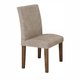 Conjunto Sala de Jantar Mesa Classic Chocolate com Suede Pena Bege Tampo de Vidro e 6 Cadeiras Classic Cel Moveis