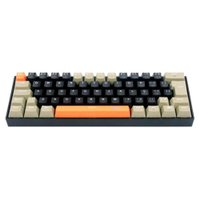 Teclado Gamer Lakshmi Laranja-Preto-Cinza Com Switch Marrom Redragon