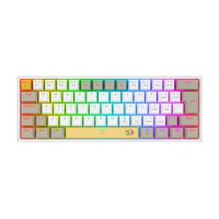 Teclado Mecanico Gamer Redragon Fizz RGB K617 Amarelo E Branco