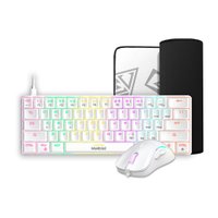 Kit Gamer Gamdias Teclado Mouse Mousepad RGB Hermes E4