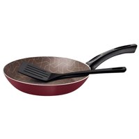 Frigideira Antiaderente Tramontina Paris 20cm Starflon Max Vermelho com Espátula de Nylon