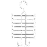 Kit 10 Cabides para Gravatas Cintos Organizadores Closets Guarda-Roupa Lojas Cristal