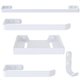 Kit Acessórios Para Banheiro Branco 5 Peças