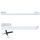 Kit Acessórios Para Banheiro Branco 5 Peças