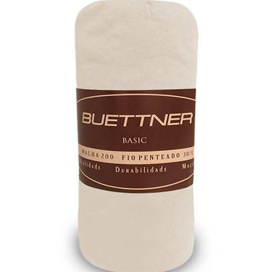 Lençol Queen Avulso de Malha 100 Algodão com Elástico Buettner - PEROLA